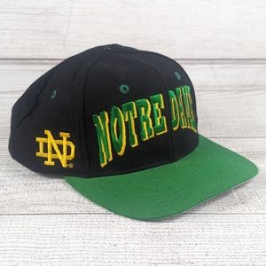 Vintage Notre Dame Irish Top of the World Snapback Hat